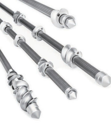 Good price 10 - άξονας εξωθητών 120mm Dia, δίδυμα στοιχεία εξωθητών βιδών μήκος 500 - 9000mm σε απευθείας σύνδεση