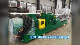 Εξωθητήρας διπλής βίδας HE58: Plastic Production Power